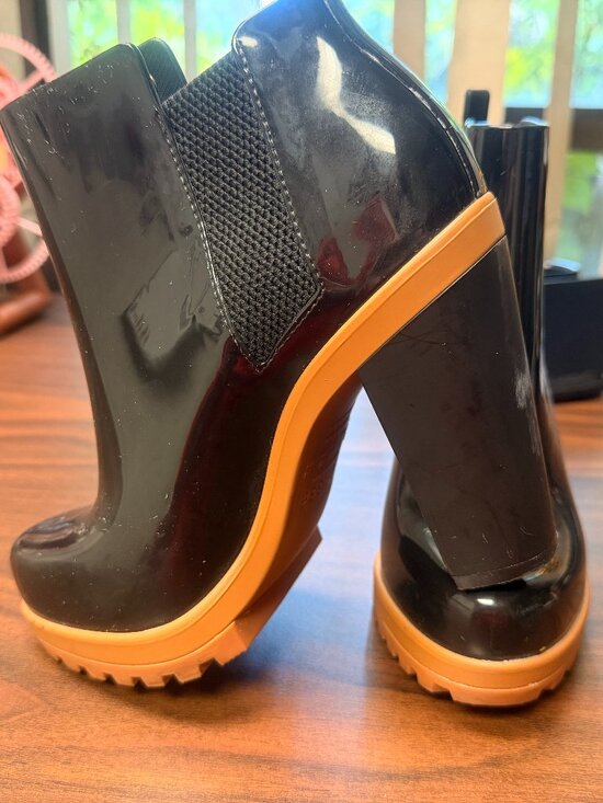 Melissa Shoes - Melissa Platform Rain Booties - Soldier High-Heel